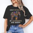 Easily Distracted By Elephants And Books Elephant Unisex T-Shirt