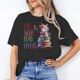 Eat Sleep Read Repeat Unicorn Read Book Reading Lovers Kids Unisex T-Shirt