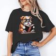 English Bulldog Reading a Book Dog For Men Women Girls Kids Unisex T-Shirt English Bulldog Reading a Book Dog For Men Women Girls Kids Unisex T-Shirt