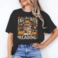 Fall In Love With Reading Book Autumn Pumpkins And Teachers Unisex T-Shirt