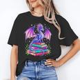 Fantasy Dragon Reading Books Bookworm Unisex T-Shirt Fantasy Dragon Reading Books Bookworm Unisex T-Shirt