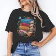Fantasy Drama Tragedy Books Subtle Reader Librarian Flower Unisex T-Shirt