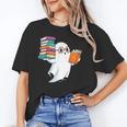 Ghost Reading Books Halloween Library Unisex T-Shirt Ghost Reading Books Halloween Library Unisex T-Shirt