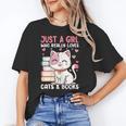Girl Who Loves Cats And Books Cute Unisex T-Shirt