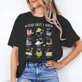 God Says I Am Cat Book Lover Christian Cute Jesus Girls Kids Unisex T-Shirt God Says I Am Cat Book Lover Christian Cute Jesus Girls Kids Unisex T-Shirt