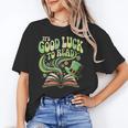 Groovy It's Good Luck To Read St Patrick's Day Book Lucky Unisex T-Shirt Groovy It's Good Luck To Read St Patrick's Day Book Lucky Unisex T-Shirt