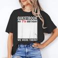 Guestbook 7th Birthday 7 Year Old Born 2018 Bday Unisex T-Shirt