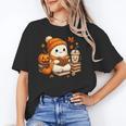 Halloween Ghost Reading Book Lovers Coffee Girl Women Unisex T-Shirt