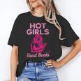 Hot Girls Read Books Cute Book Reader Women Unisex T-Shirt