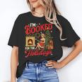 I'm Booked For The Holidays Christmas Reading Bookworm Xmas Unisex T-Shirt
