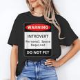 Introvert Warning Danger Do Not Pet Disturb Anti-Social Unisex T-Shirt Introvert Warning Danger Do Not Pet Disturb Anti-Social Unisex T-Shirt