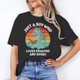 Just A Boy Who Loves Dragons And Books Kids Toddler Baby 5T Unisex T-Shirt