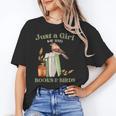 Just a Girl Who Loves Books And Birds Book Reading Bird Love Unisex T-Shirt