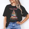 Just a Girl Who Loves Books All Booked For Christmas Unisex T-Shirt