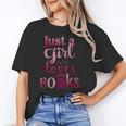 JUST A GIRL WHO LOVES BOOKS LIBRARIAN BOOK LOVERS BOOKWORM Unisex T-Shirt