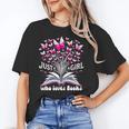 Just a Girl Who Loves Books Reading Book Butterfly Bookworm Unisex T-Shirt
