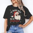 He Knows What You'Ve Been Reading Book Lover Women Santa Unisex T-Shirt He Knows What You'Ve Been Reading Book Lover Women Santa Unisex T-Shirt
