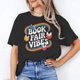 Library Book Fair Vibe Groovy Retro School Reading Nostalgic Unisex T-Shirt Library Book Fair Vibe Groovy Retro School Reading Nostalgic Unisex T-Shirt