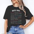 Library Due Date Stamp Card Librarian Book Reading Vintage Unisex T-Shirt Library Due Date Stamp Card Librarian Book Reading Vintage Unisex T-Shirt