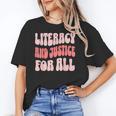 Literacy And Justice For All Book Lover Unisex T-Shirt Literacy And Justice For All Book Lover Unisex T-Shirt
