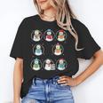 Literary Winter Reading Snowmen Cozy Book Lover Pattern Unisex T-Shirt