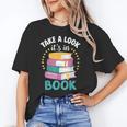 Take a Look It's In a Book Teacher Reading Apparel Unisex T-Shirt