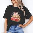 Love Book Coffee Heart Coquette Bow Valentines Day Unisex T-Shirt Love Book Coffee Heart Coquette Bow Valentines Day Unisex T-Shirt