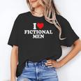 I Love Heart Fictional Men Simple Cute Books Reading Unisex T-Shirt