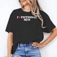 I Love Heart Fictional Men Simple Cute Reading Books Unisex T-Shirt