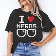 I Love Nerds I Heart Nerds For Science Book Knowledge Geeks Unisex T-Shirt I Love Nerds I Heart Nerds For Science Book Knowledge Geeks Unisex T-Shirt