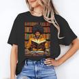 Man Reading Book Black History Month Book Lover Afro Unisex T-Shirt