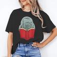 Manatee Reading Books Sea Animal Manatee Unisex T-Shirt