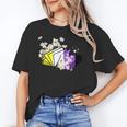 Non-Binary Book Lover Nonbinary Daisy LGBT Reading Pride Unisex T-Shirt