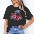 Octopus Reading Book Kraken Book Lover Unisex T-Shirt