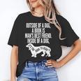 Outside Of A Dog A Book Is Man's Best Friend Apparel Unisex T-Shirt Outside Of A Dog A Book Is Man's Best Friend Apparel Unisex T-Shirt