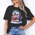 Penguin Reading a Book Animal Unisex T-Shirt