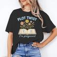 Plot Twist I'm Pregnant Literary Pregnancy Announcement Book Unisex T-Shirt Plot Twist I'm Pregnant Literary Pregnancy Announcement Book Unisex T-Shirt