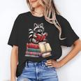 Raccoon Reading Books Matching Bookworm Readers Librarian Unisex T-Shirt Raccoon Reading Books Matching Bookworm Readers Librarian Unisex T-Shirt