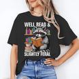 Well Read & Slightly Feral Raccoon Book Lover Graphic Unisex T-Shirt Well Read & Slightly Feral Raccoon Book Lover Graphic Unisex T-Shirt