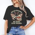 Read Books Be Kind Stay Weird Moth Coffee Lover Reading Unisex T-Shirt Read Books Be Kind Stay Weird Moth Coffee Lover Reading Unisex T-Shirt