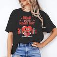 Read Your Heart Out Shirt Valentine Teacher Bookworm Lover Unisex T-Shirt