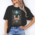 The Reader Bookish Cute Spooky Ghost Reading Book Tarot Card Unisex T-Shirt