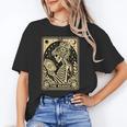 The Reader Tarot Card Book Lover Skeleton Reading Book Unisex T-Shirt