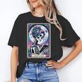 The Reader Tarot Card Reading Skeleton Skull Book Lover Unisex T-Shirt The Reader Tarot Card Reading Skeleton Skull Book Lover Unisex T-Shirt