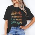 Readers Books Lovers BFF Books Club Paranormal Romance Reading Book Vampires Werewolves & Fae -Adults Short Sleeve Unisex T-Shirt