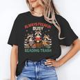 Reading Book Lover Racoon Always Freakin Busy Reading Trash Unisex T-Shirt Reading Book Lover Racoon Always Freakin Busy Reading Trash Unisex T-Shirt