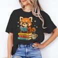 Reading Book Lover Red Panda Read Books Be Kind Stays Weird Unisex T-Shirt