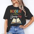Reading Books Bibliophile Hooray It's Library Day Unisex T-Shirt Reading Books Bibliophile Hooray It's Library Day Unisex T-Shirt