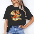 Reading Dragon Book Lover Bookworm Reader Unisex T-Shirt