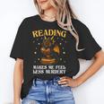 Reading Makes Me Feel Less Murdery Book Dragon Unisex T-Shirt